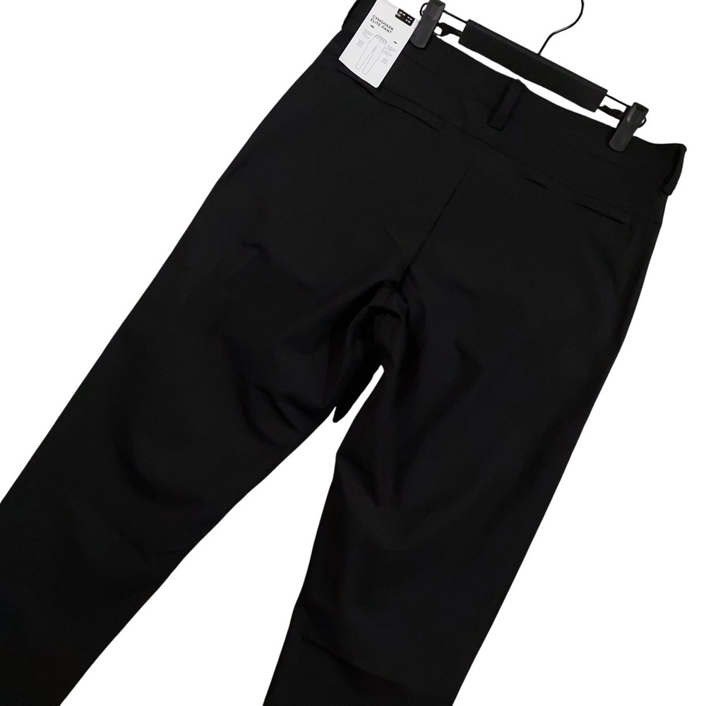 Gymshark Elite Pant Men 34x30 Black Zipped Pockets Athletic Trousers A1B9I
